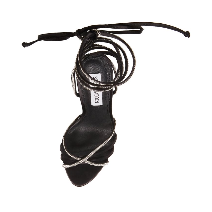 Sandalias Tacones Steve Madden Larisa Mujer Negras | ES OK24SE
